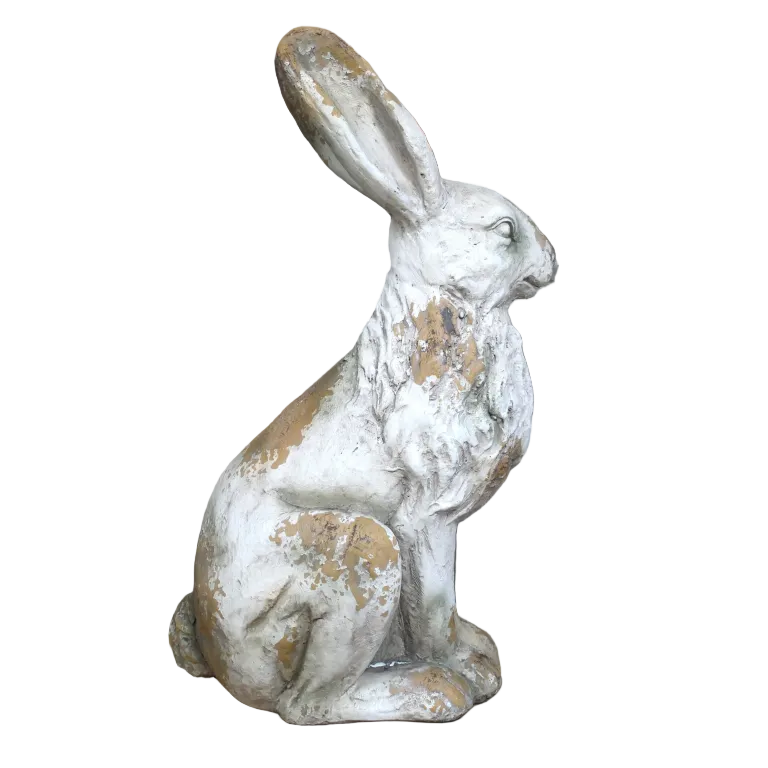 Stone Effect Large Sitting Pose Hare