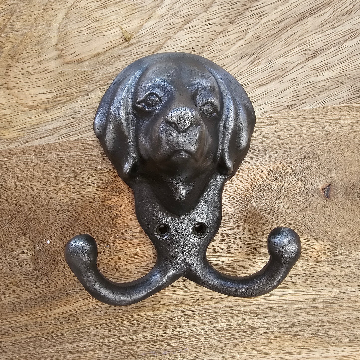 Cast Iron Dog Head Double Hook
