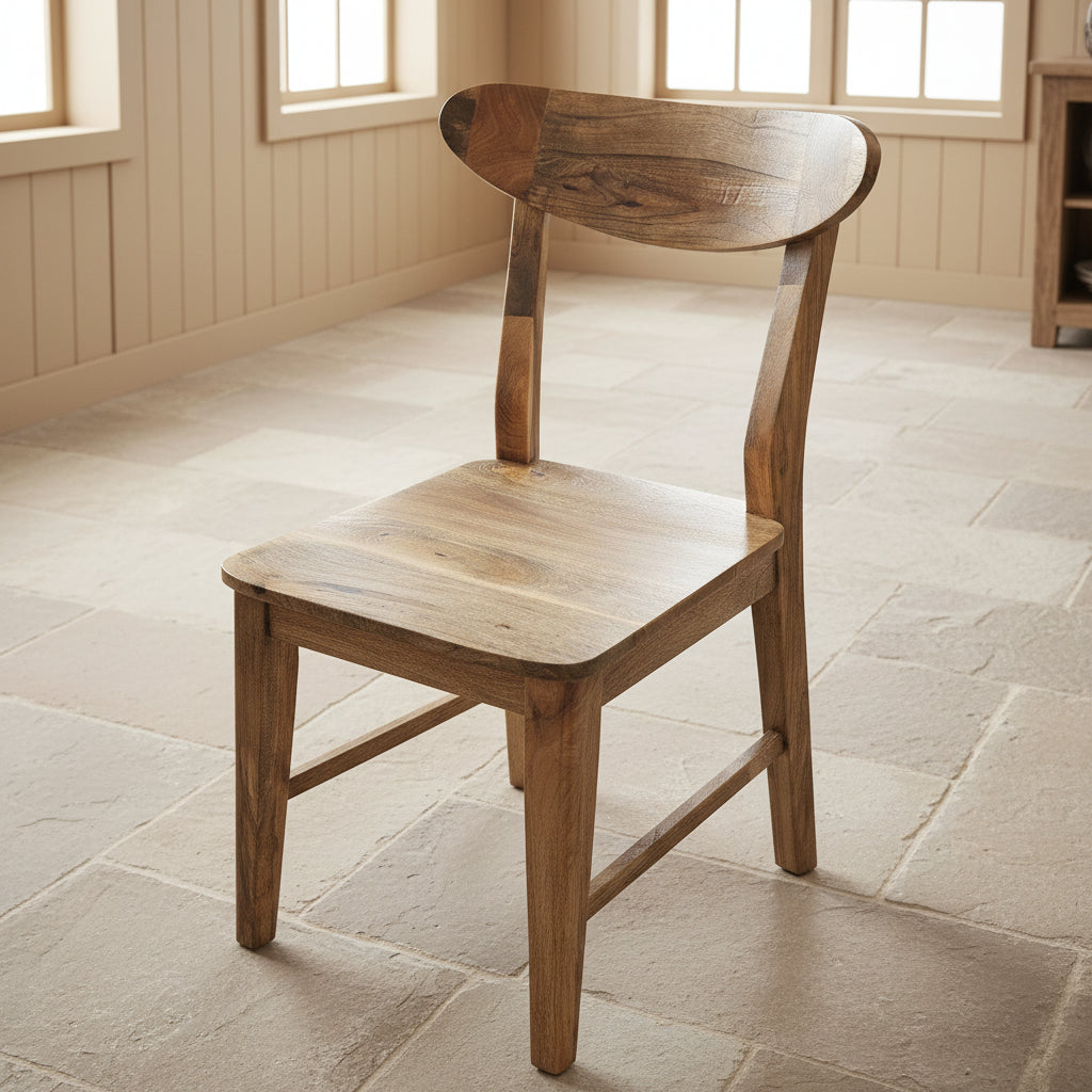 Scandi Mango Curve Back Chair