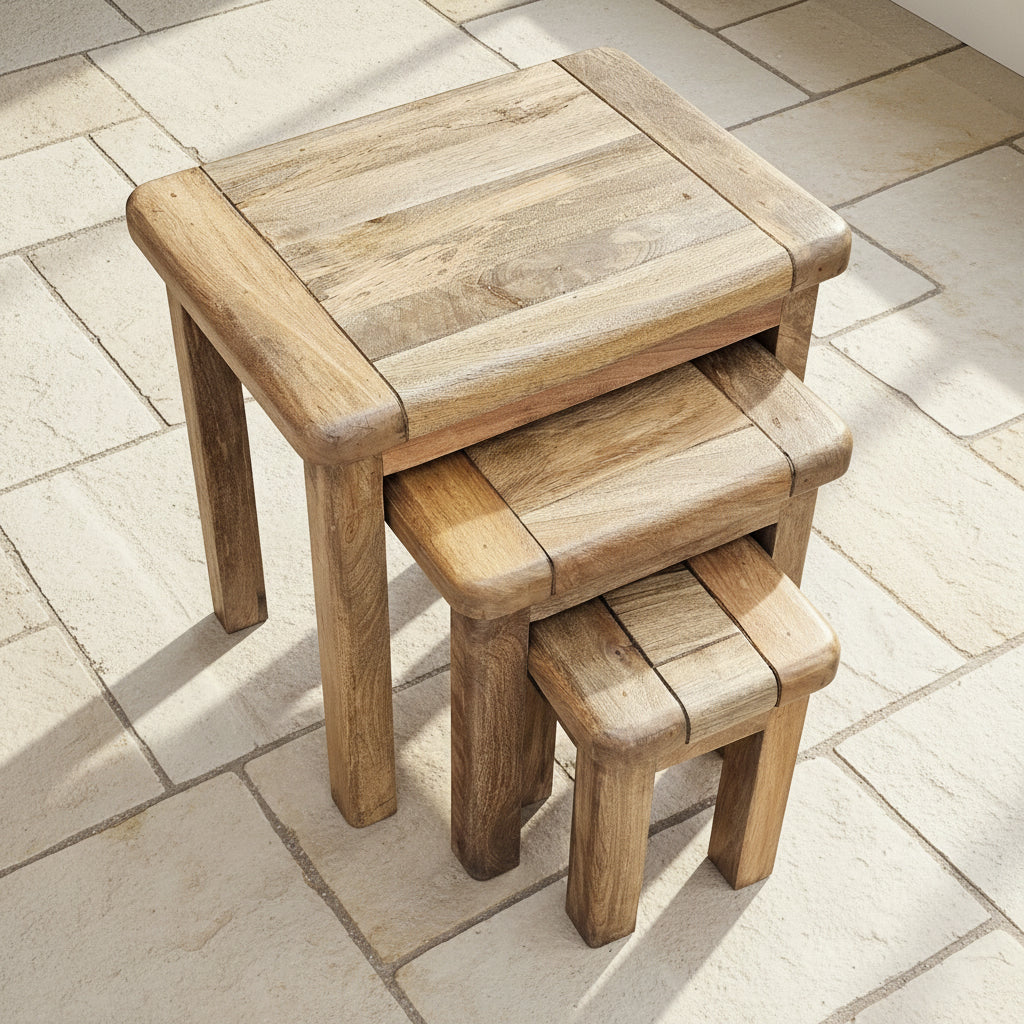 Farmhouse Mango Nest of Tables