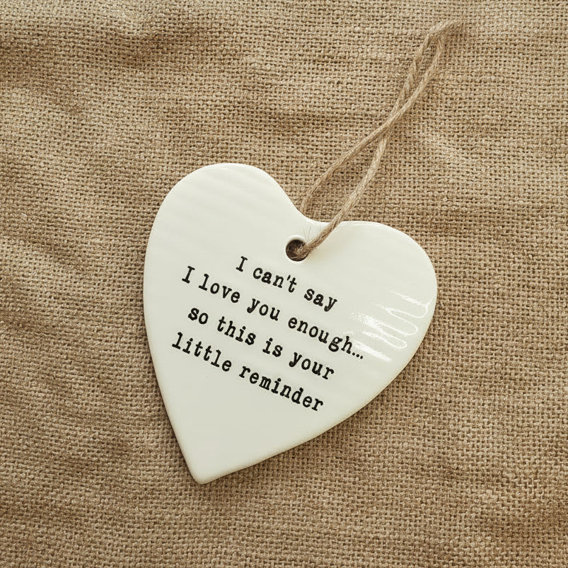 Ceramic Heart - I can't say I love you enough...