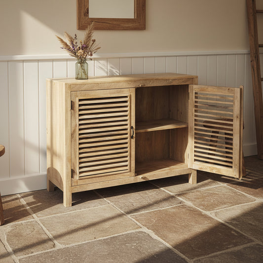 'Severn Mango' 2 Door Slatted Sideboard