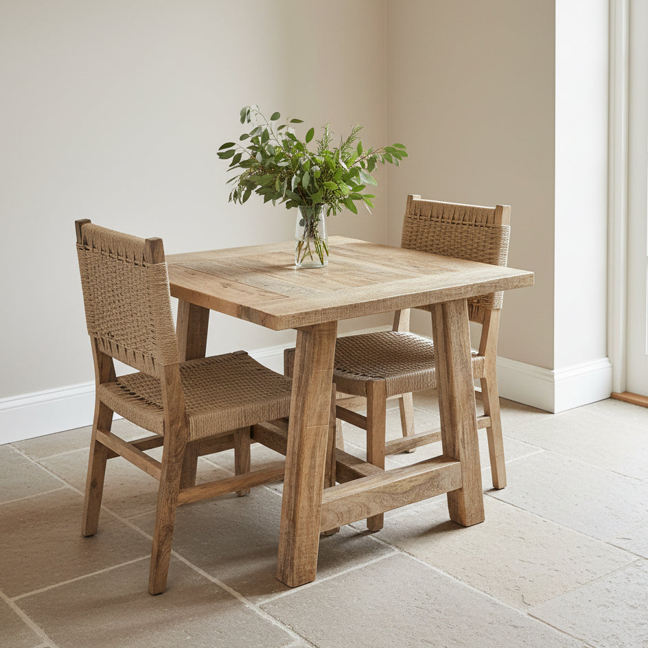 'Severn Mango' Square Dining Table 90X90