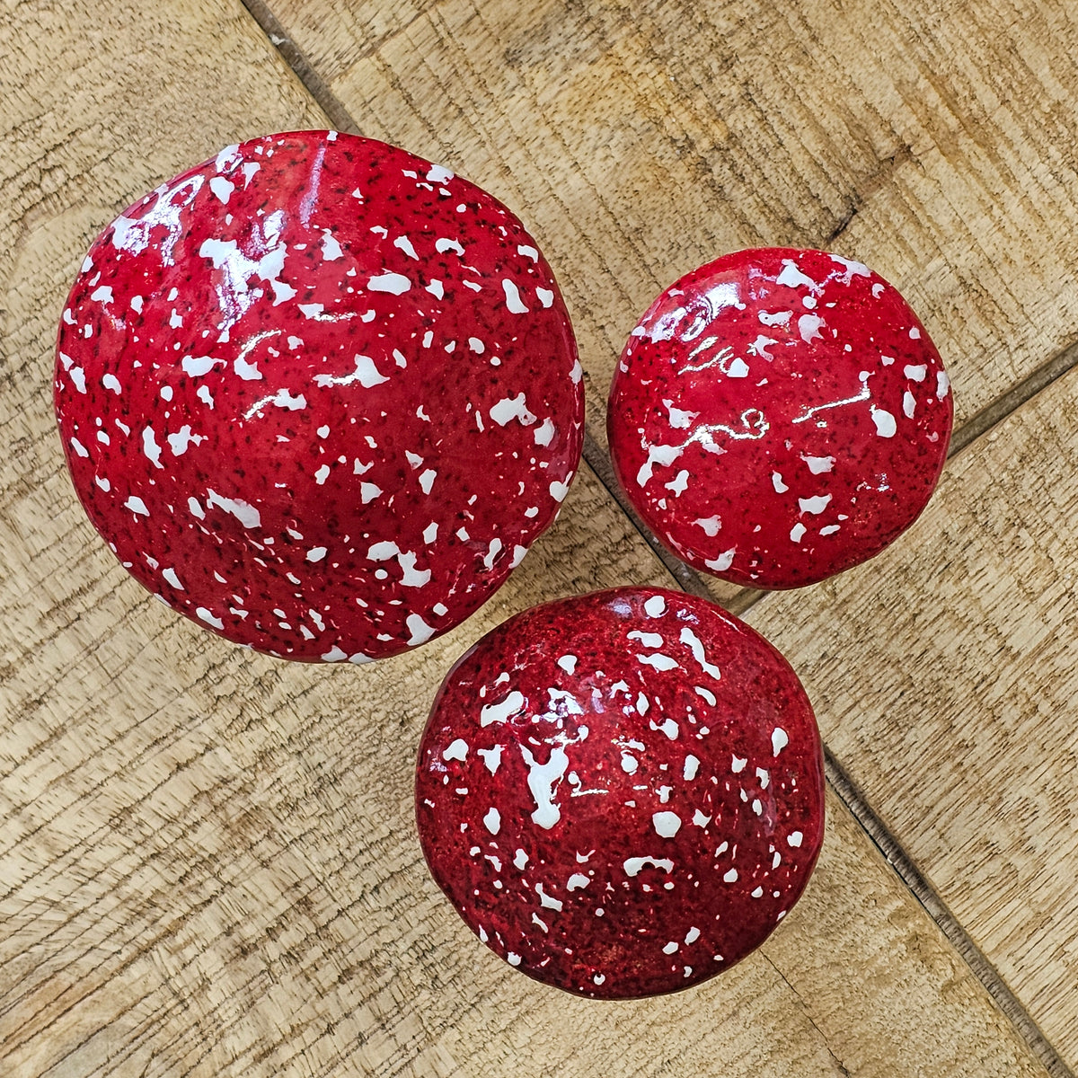 Ceramic Mushroom Ornaments