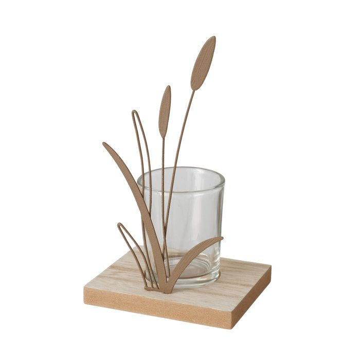 Metal Reeds Tealight Holder
