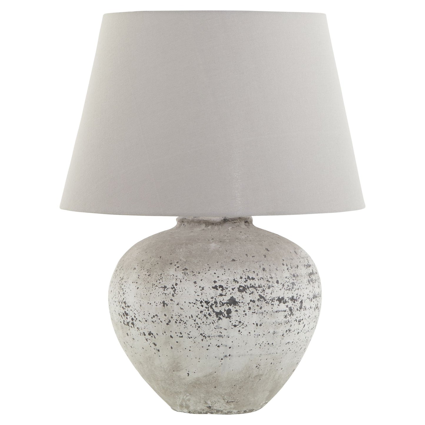 Large Ceramic Stone Effect Grey Lamp