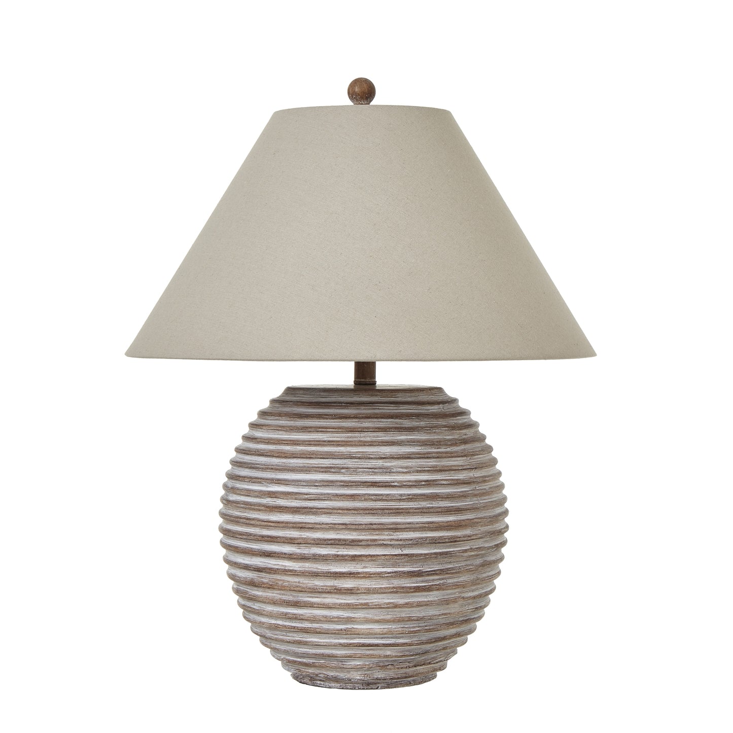 Extra Large Ceramic Ribbed Table Lamp