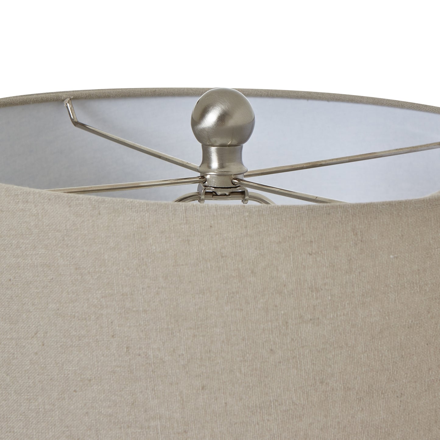 Large White Ceramic Pot Lamp