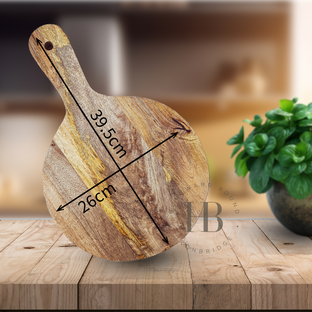 26cm Pizza Paddle Board - Mango Wood