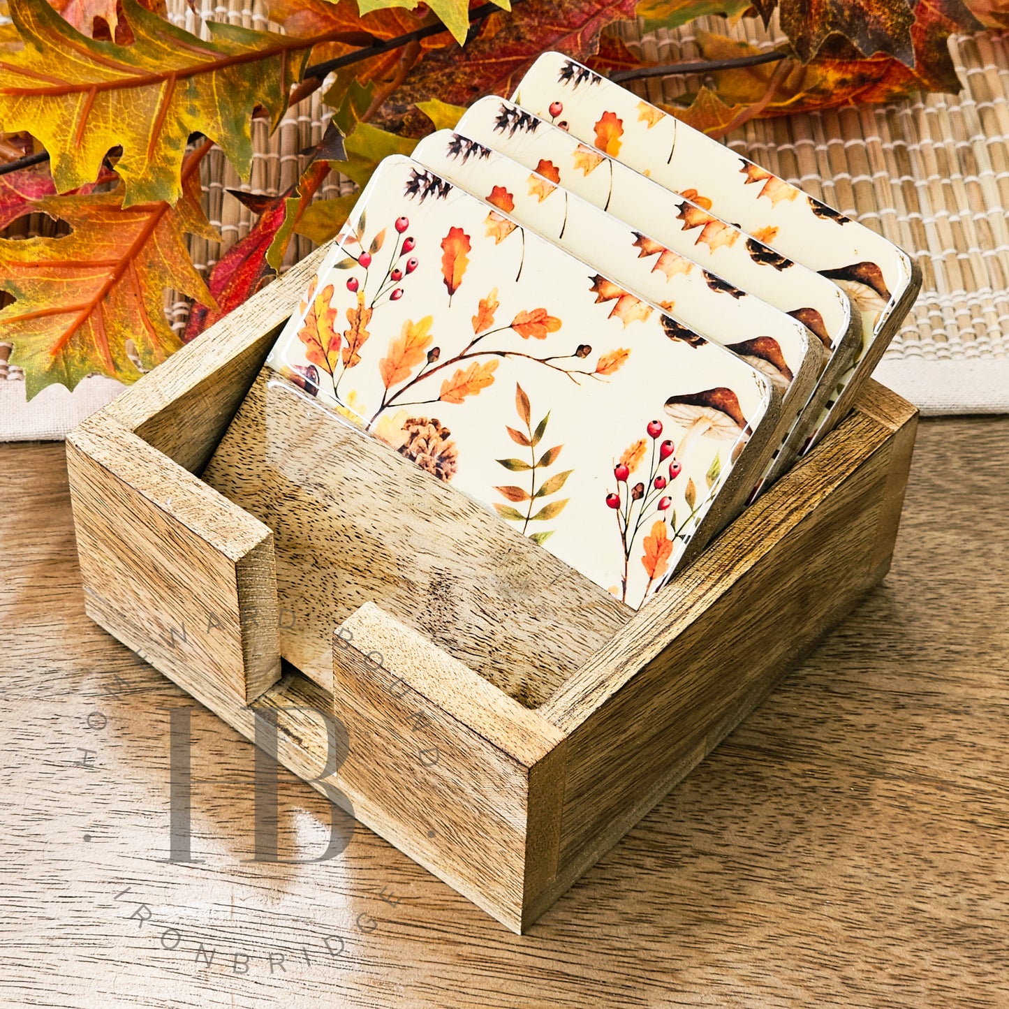 Set of 4 - Autumn Mango Coasters