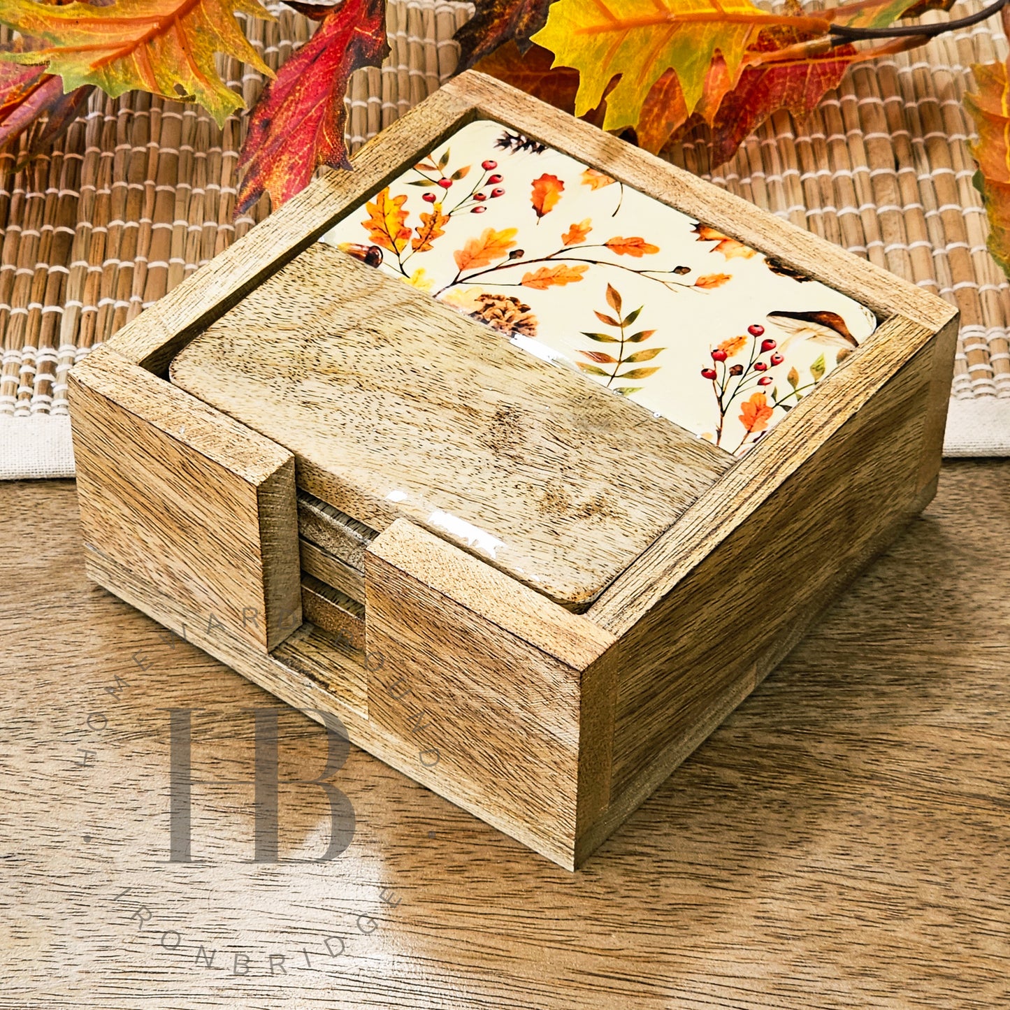 Set of 4 - Autumn Mango Coasters