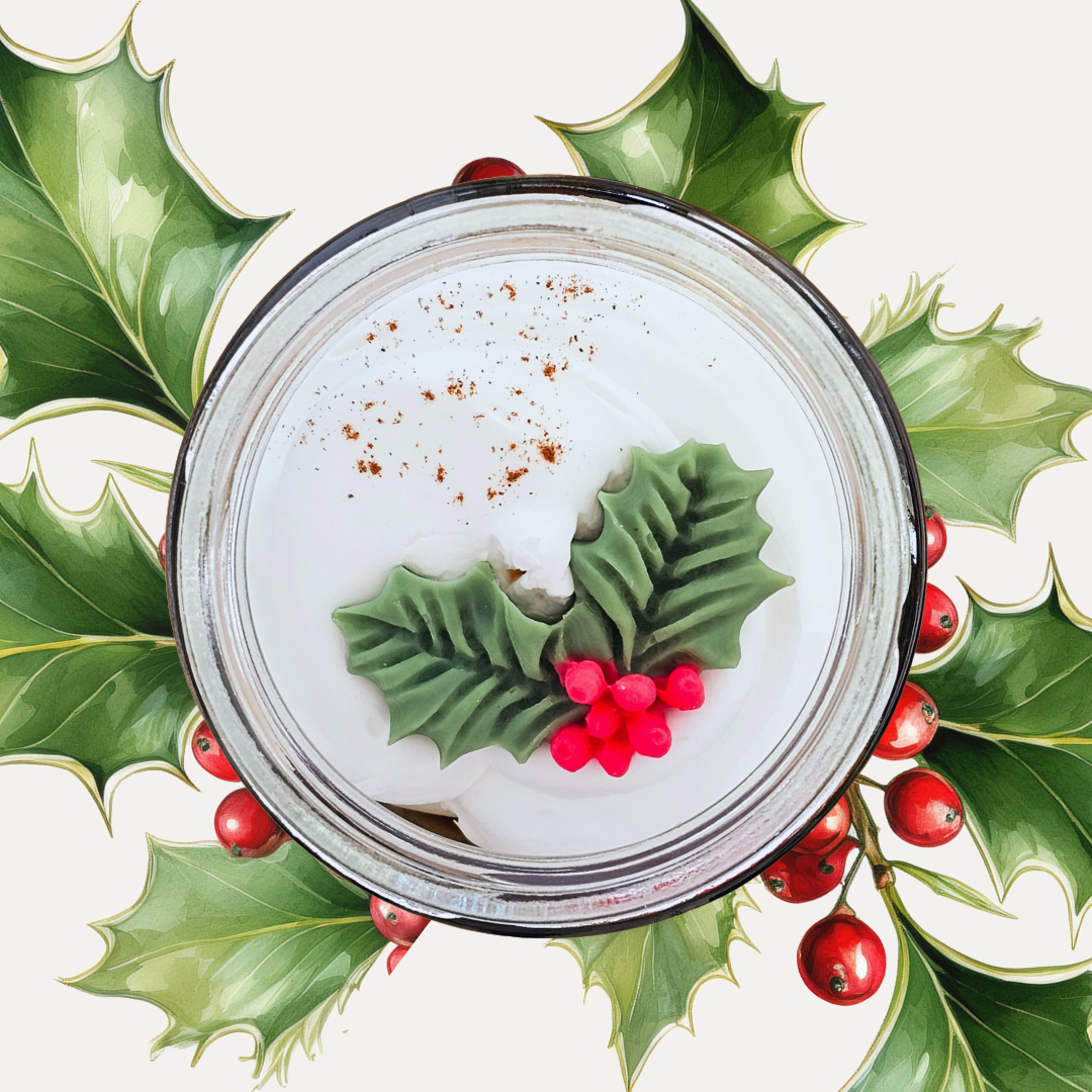 Christmas Pudding - Jam Jar Candle