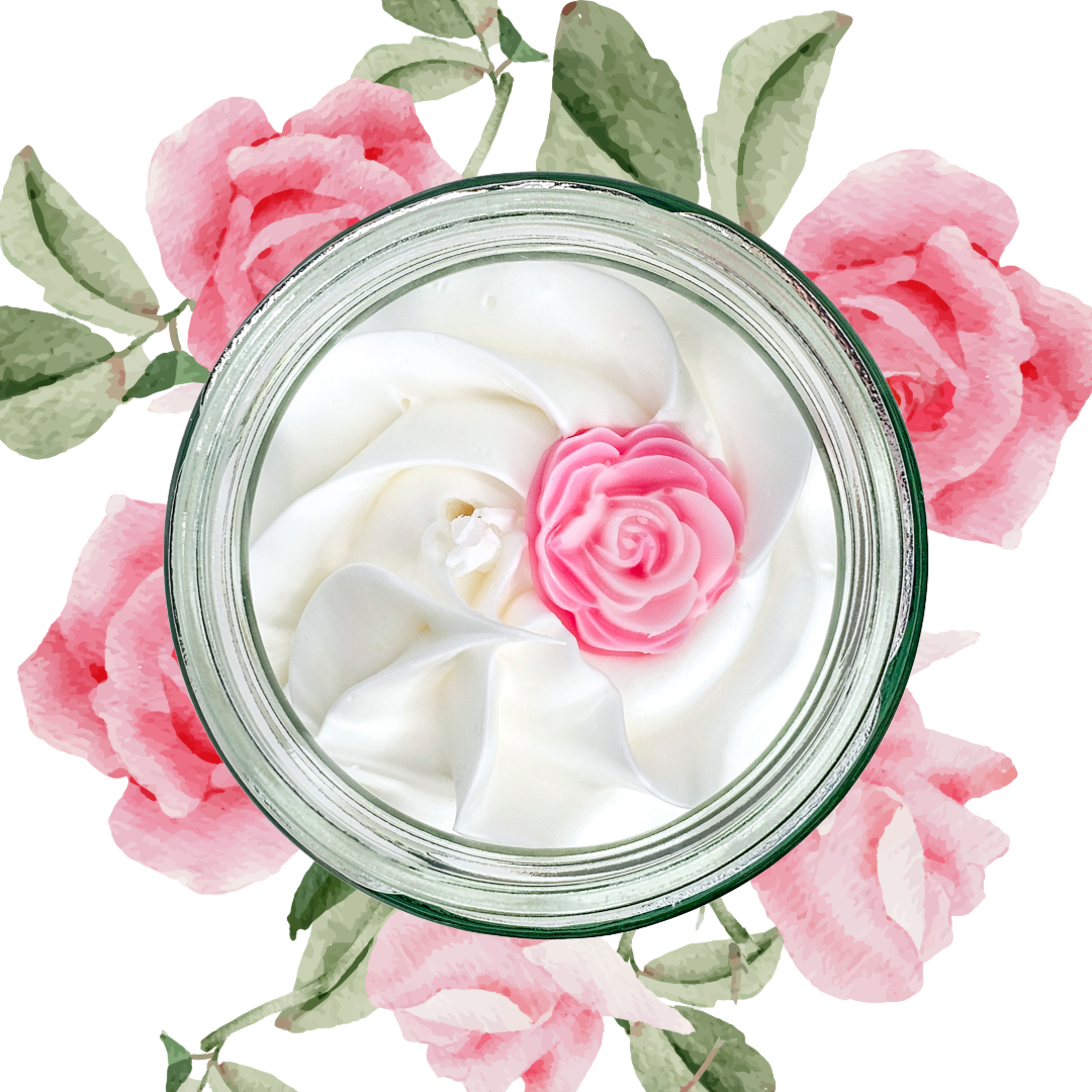 White Lily & Rose - Jam Jar Candle