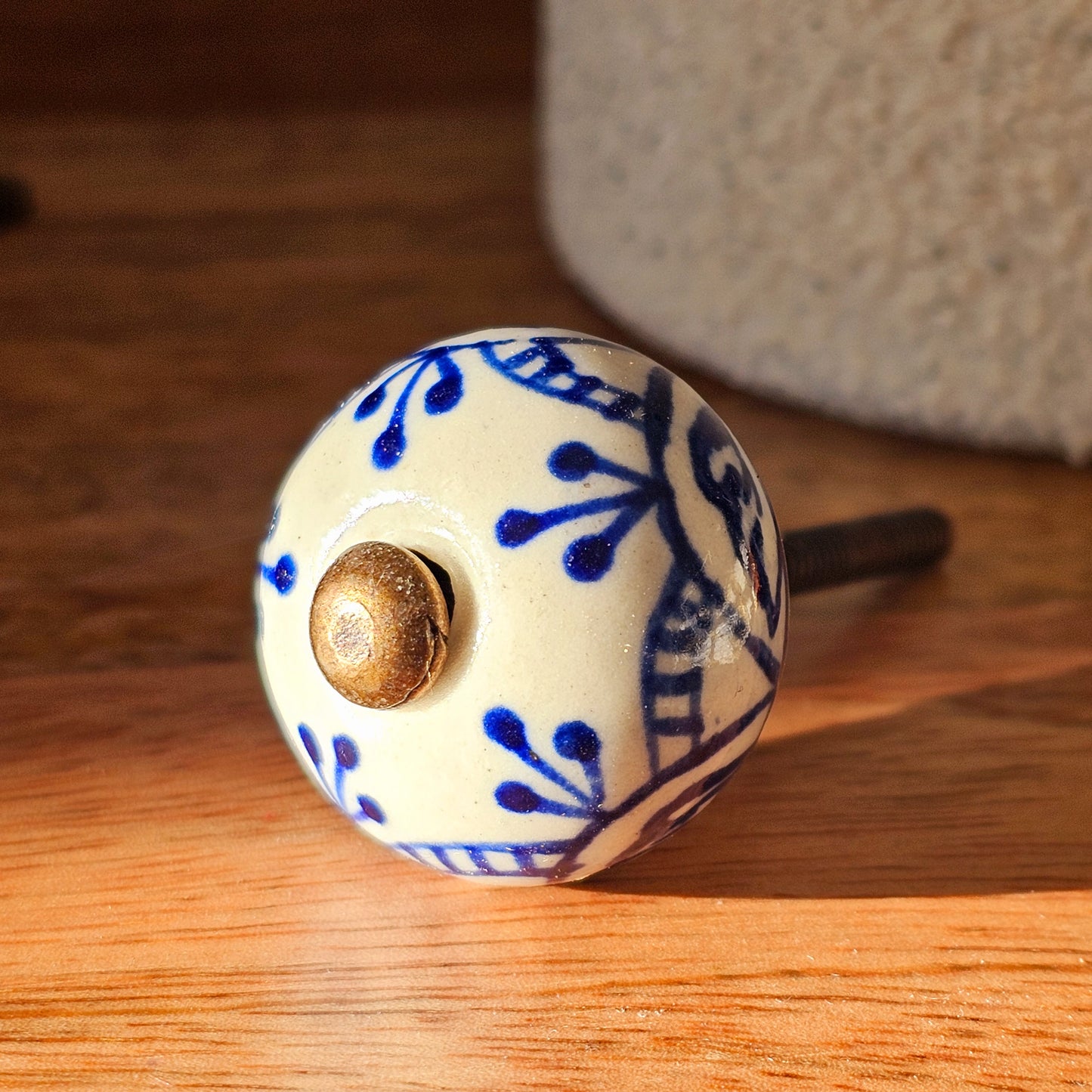 Ceramic Knobs - Blue & White - Sold Individually