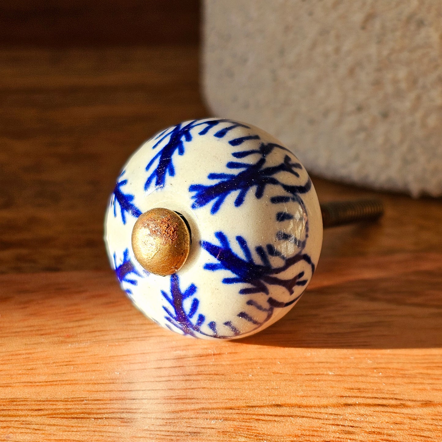 Ceramic Knobs - Blue & White - Sold Individually