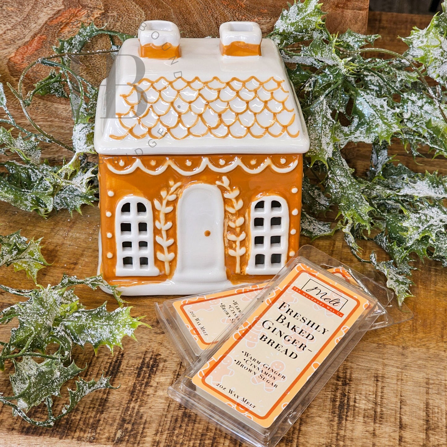 Ceramic Gingerbread House Melt Warmer