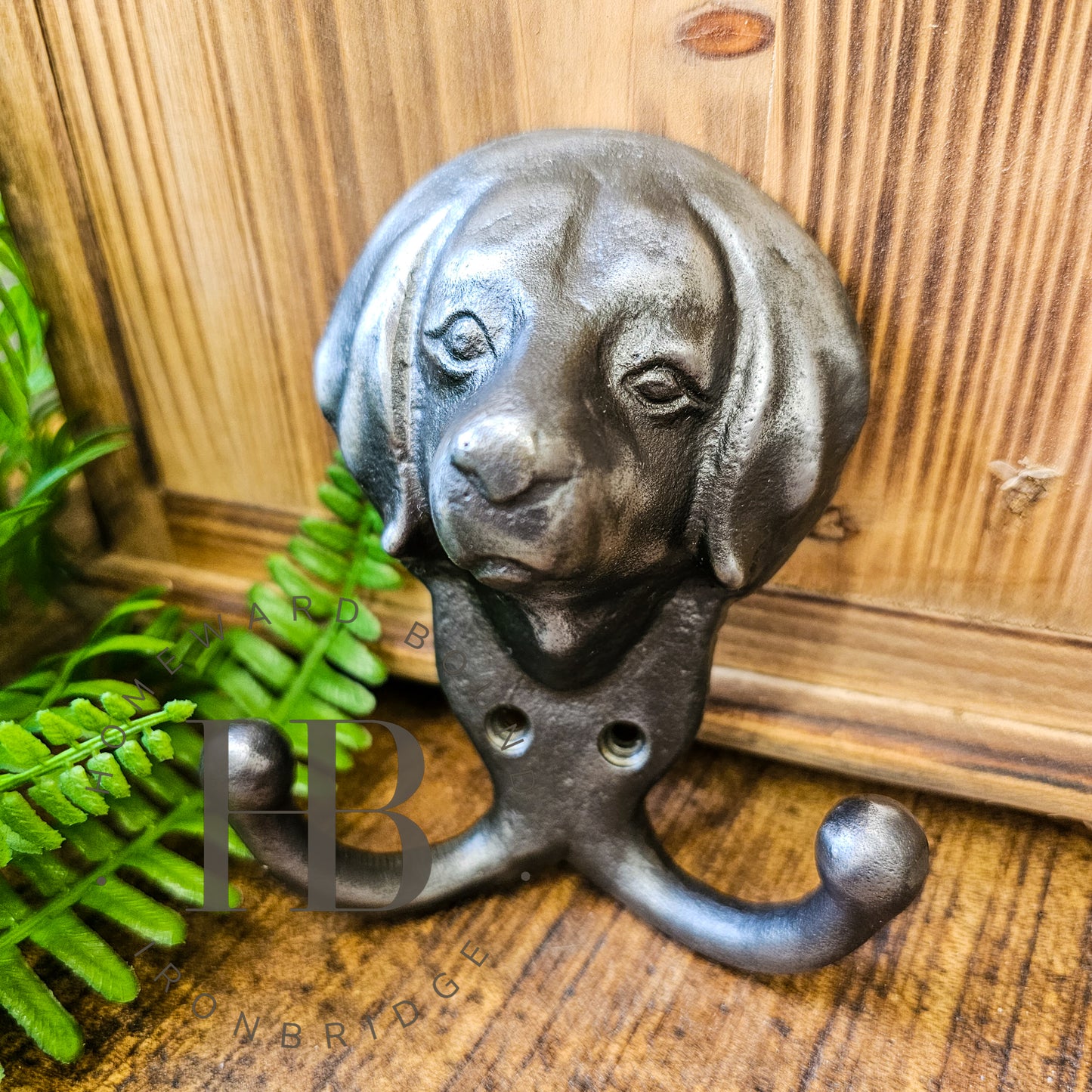 Cast Iron Dog Head - Double Hook
