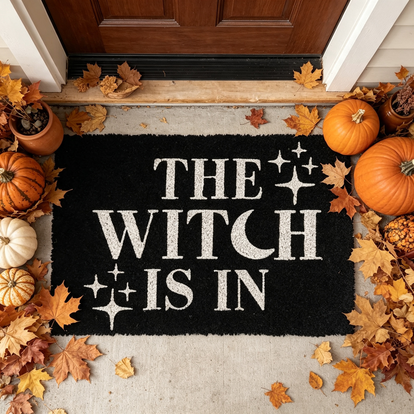 The Witch Is In - 60cm doormat