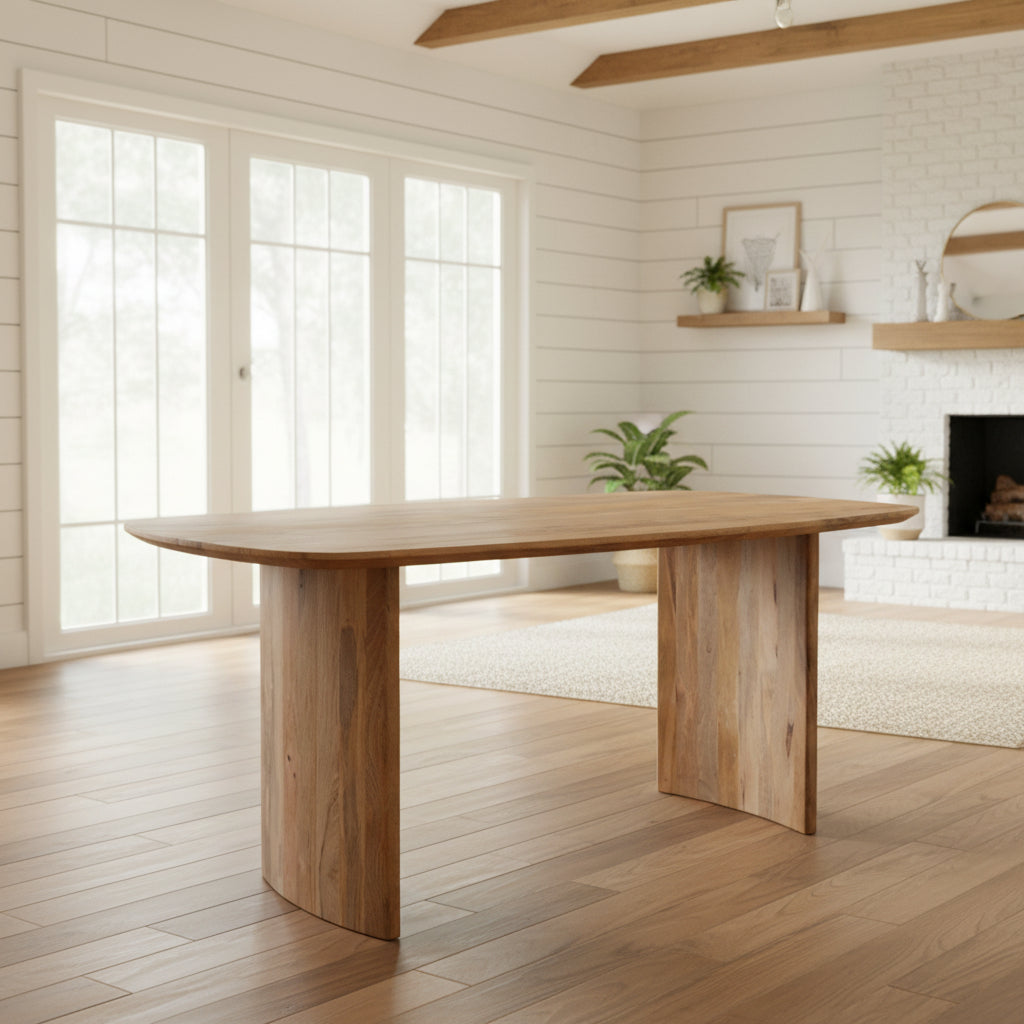 'Crescent' Mango 180cm Dining Table