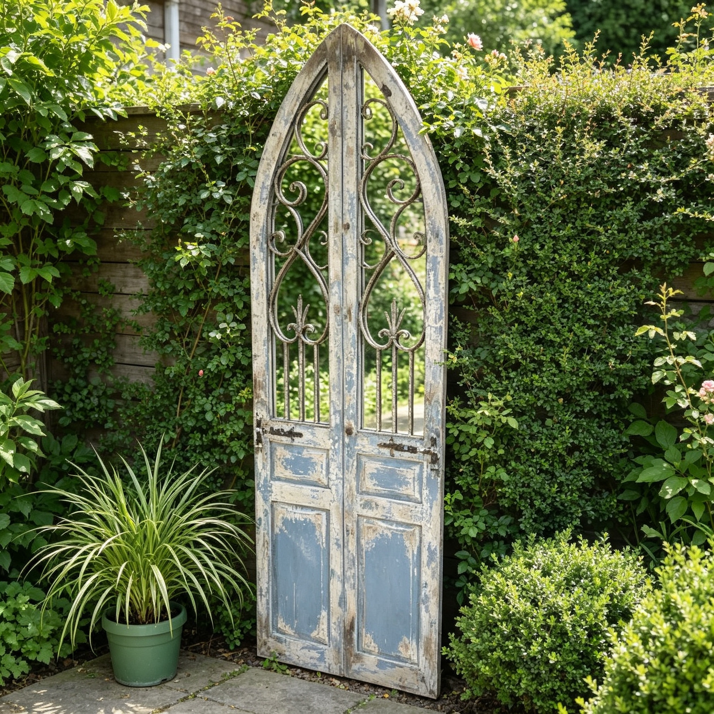 Large Rustic Door Mirror