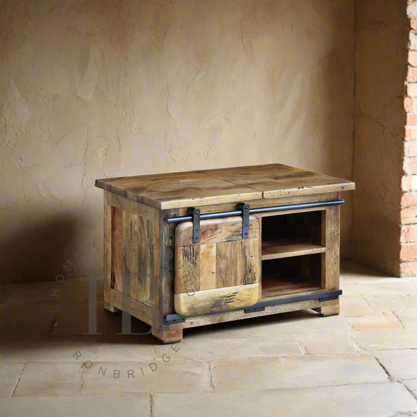 Rustic Mango Coffee Storage Table
