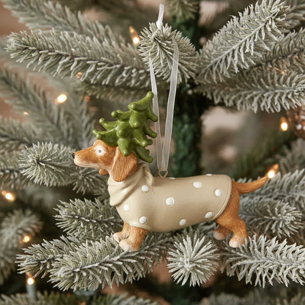 Christmas Sausage Dog Hanger