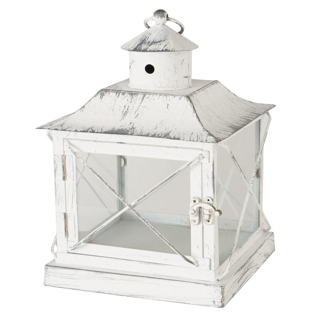 Set of 2 Squat White Lanterns