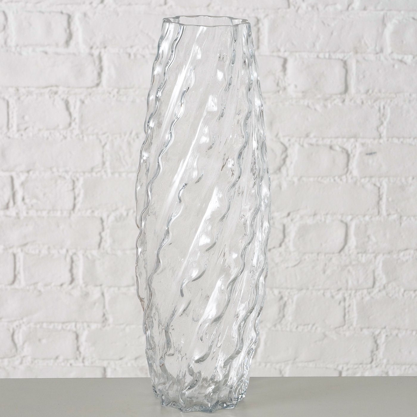 Textured Glass Vase