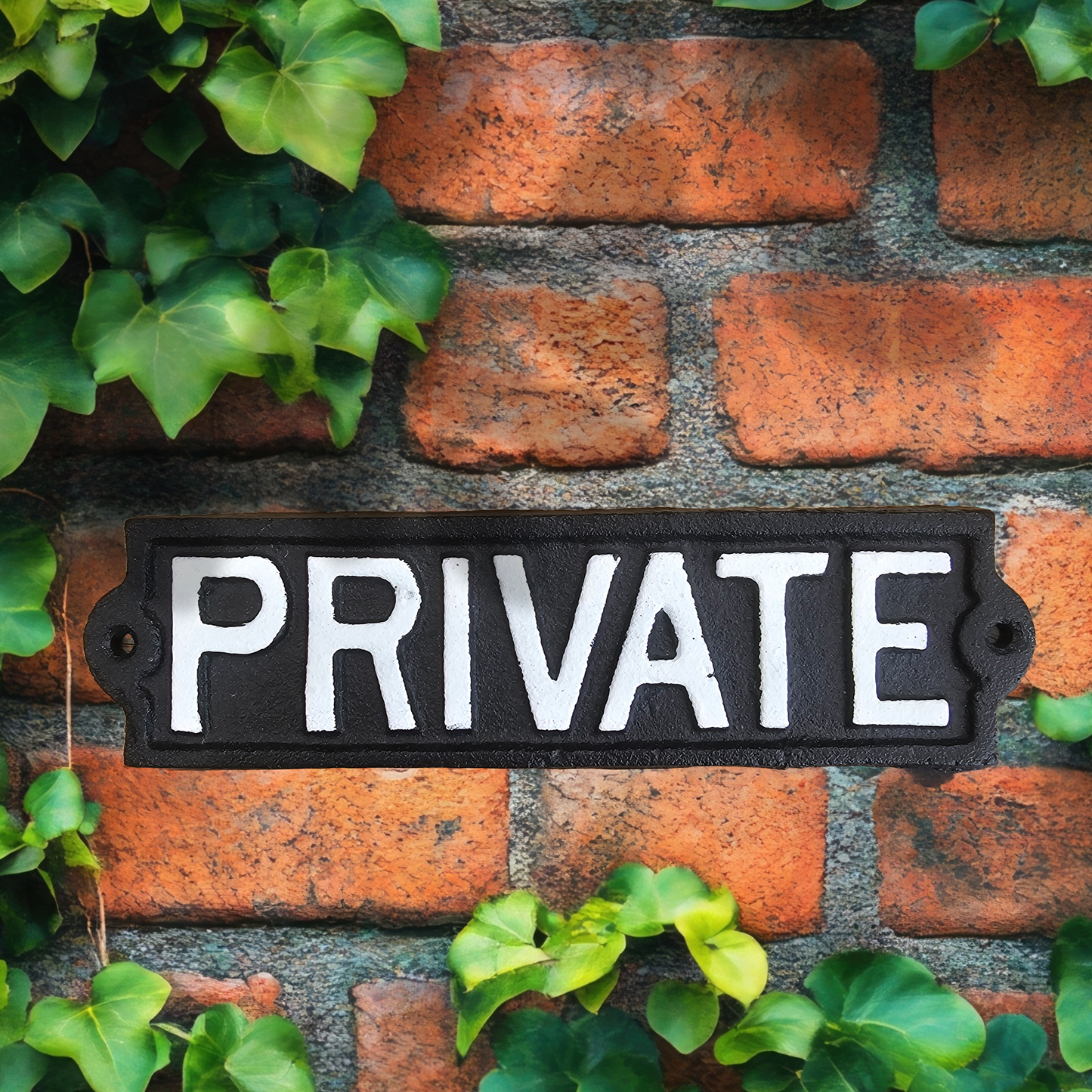 Private - Cast Iron Sign