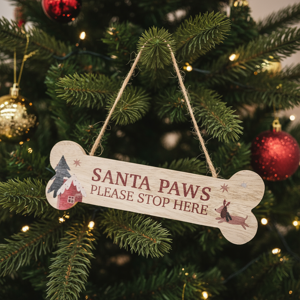 Santa Paws... Wooden Sign