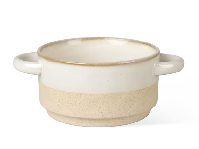 Bladon Half Glazed Soup Bowls - Set of 2