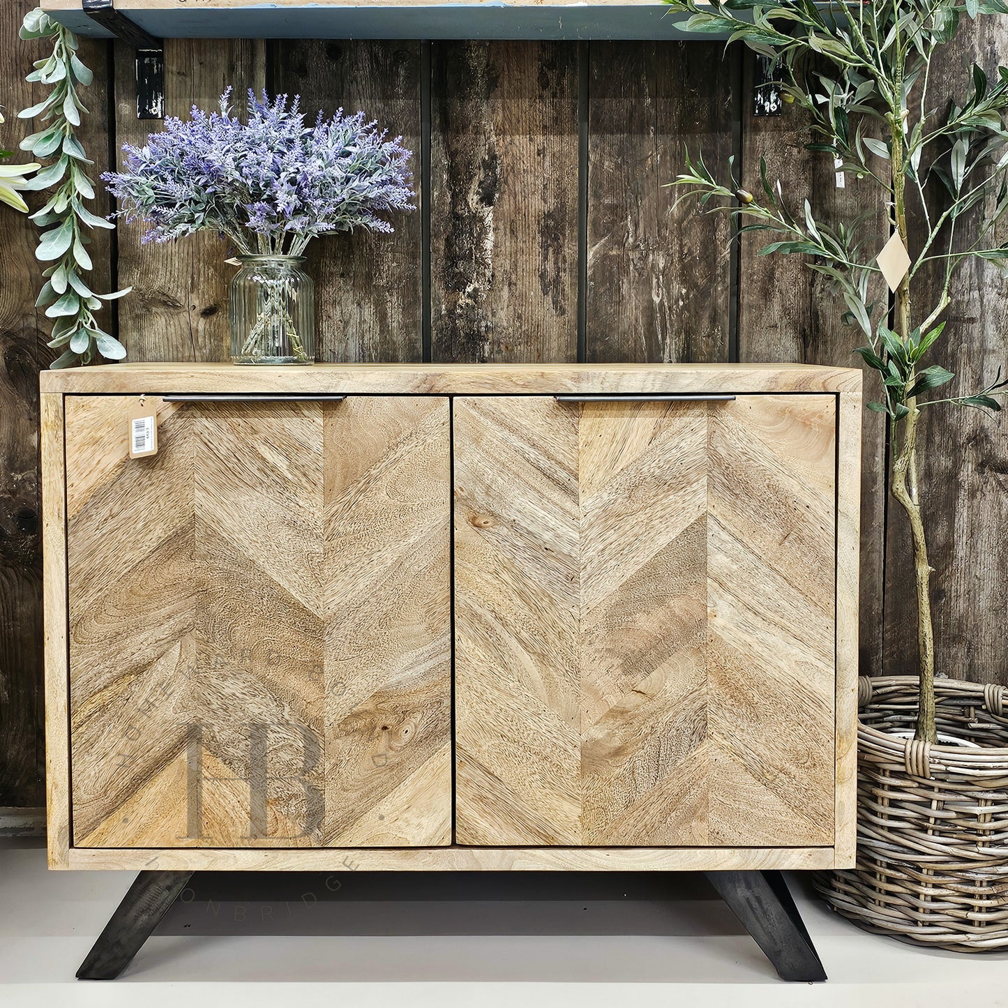Herringbone Mango Short Sideboard