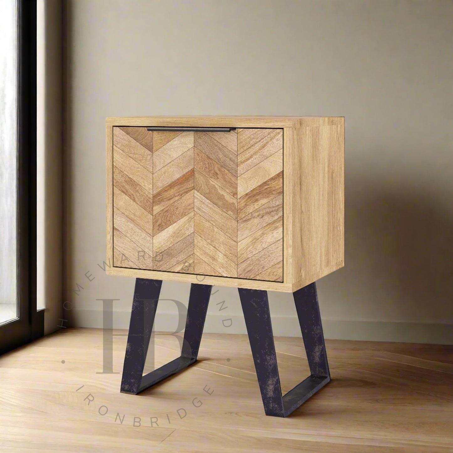 Herringbone Side Table