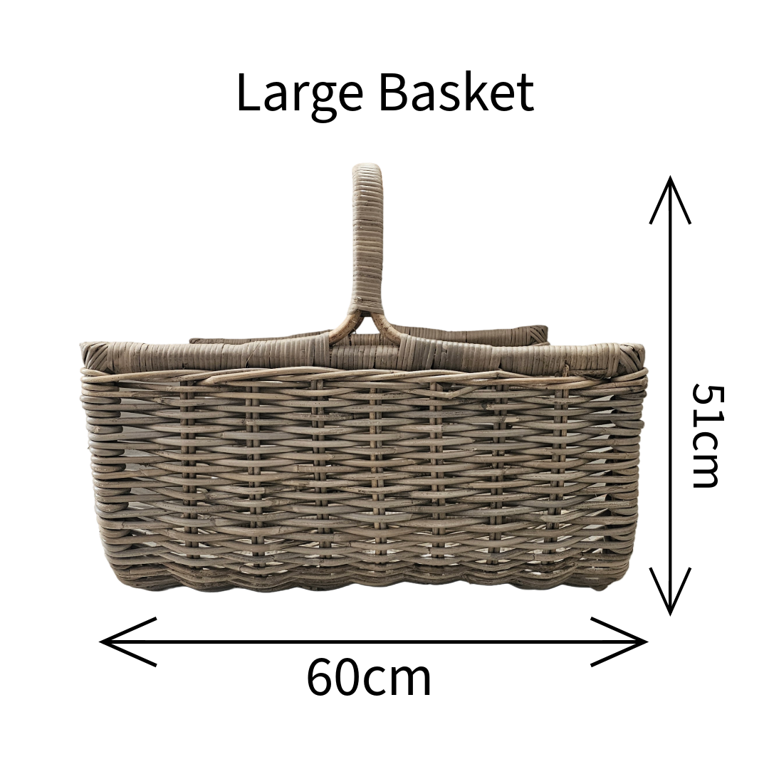 Glenweave Log Basket with Handle - 2 Sizes