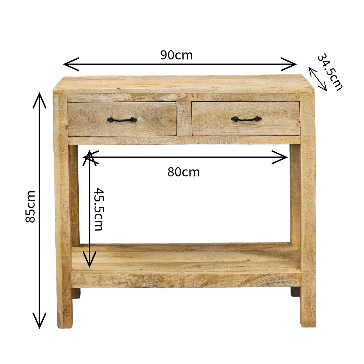 'Severn Mango' 2 Drawer Console