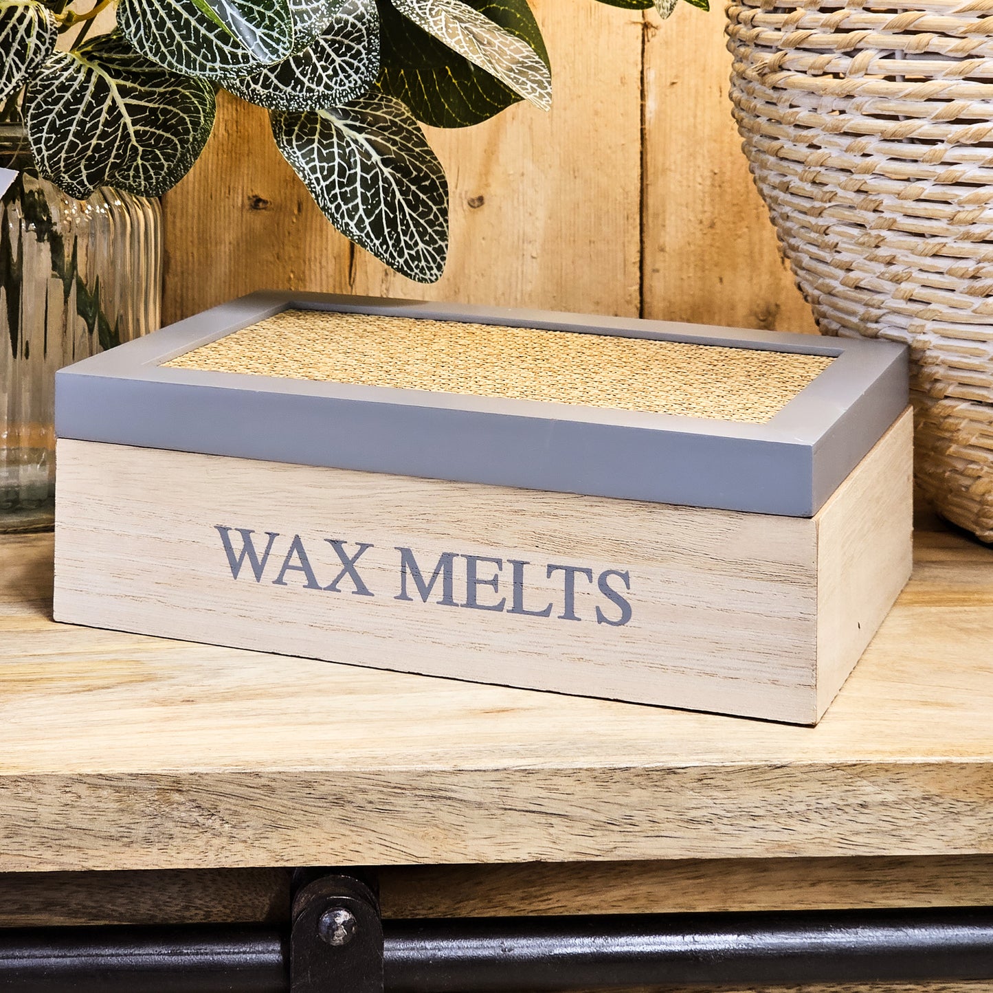 Wooden Wax Melts Box