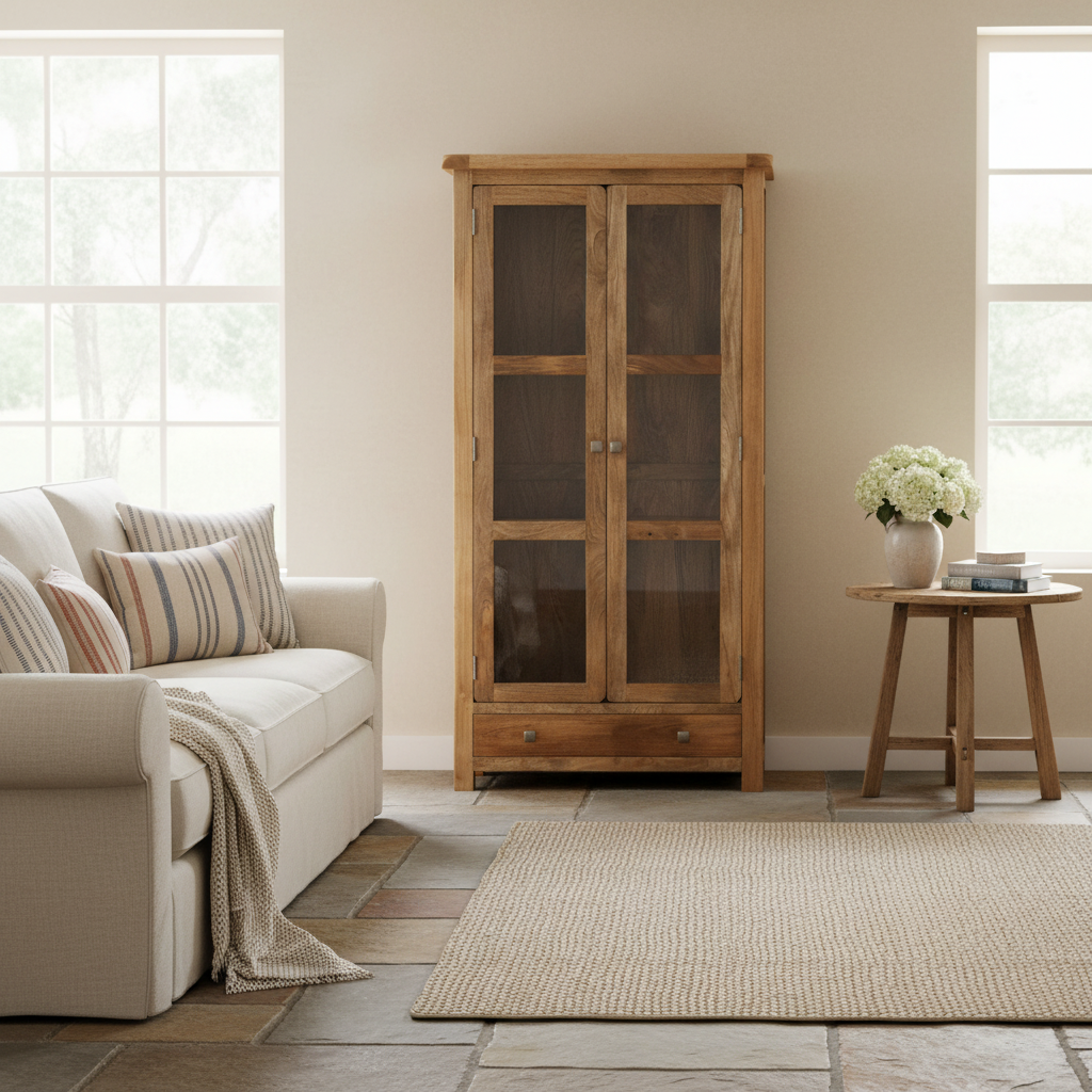 Foxglove Large Glass Fronted Cabinet