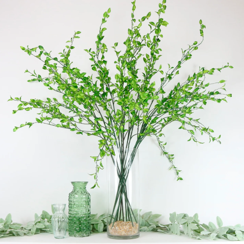 Artificial Slim Leaf Spray