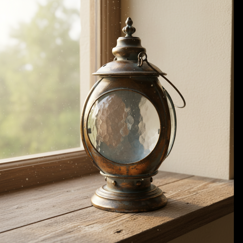 Vintage Style Three Window Lantern