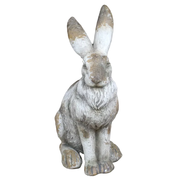 Stone Effect Large Relaxed Pose Hare