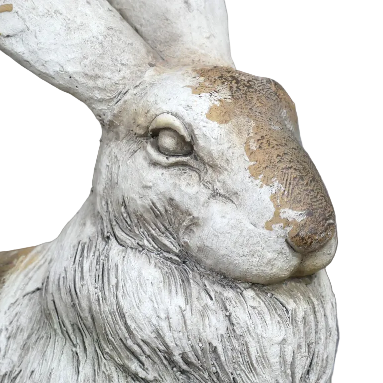 Stone Effect Large Relaxed Pose Hare