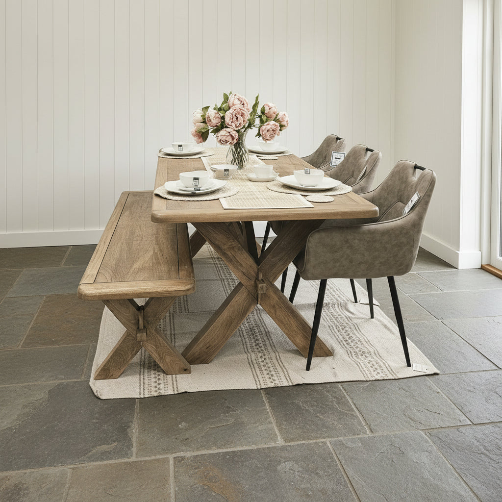 Farmhouse Mango Dining Tables & Benches