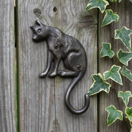 Cast Iron Cat Hook