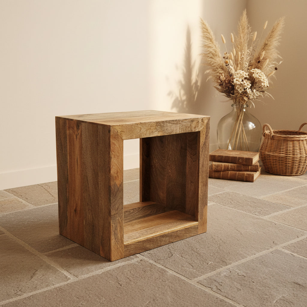 Cubic Mango 1 Hole Table/Shelf