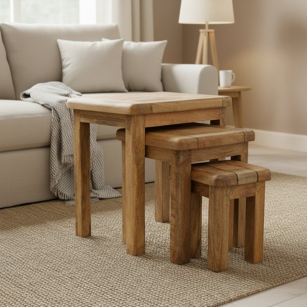 Farmhouse Mango Nest of Tables