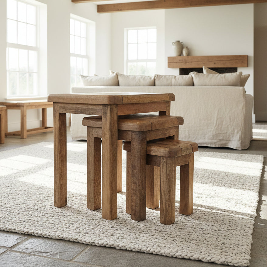 Farmhouse Mango Nest of Tables