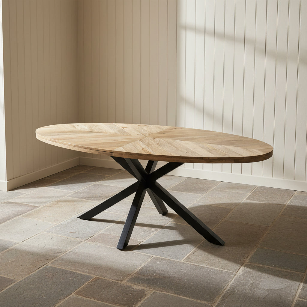 Herringbone Dining Table - 4 Sizes