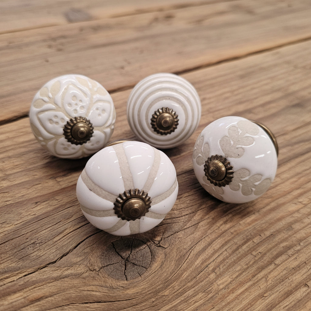 Neutral/Cream Drawer Knobs