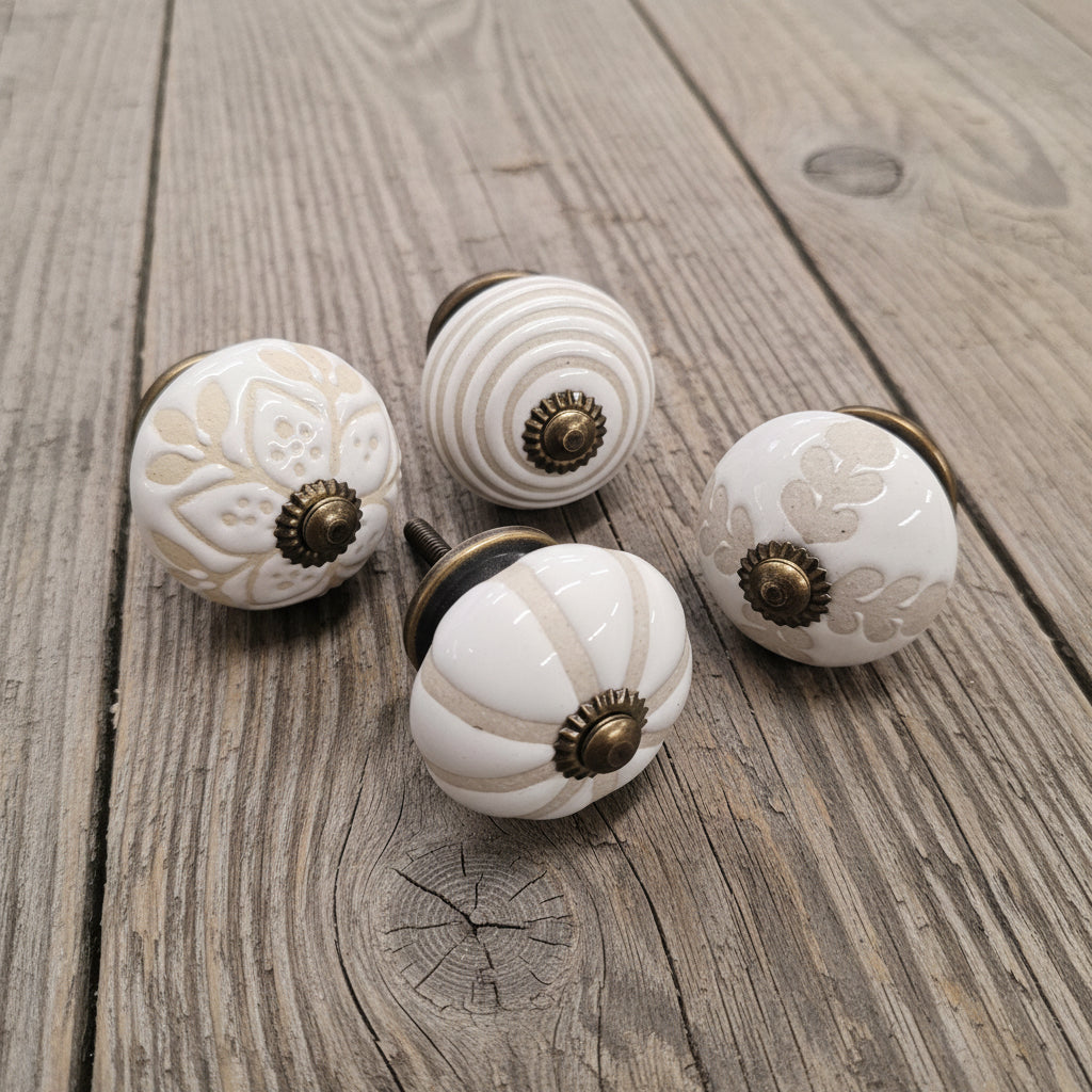 Neutral/Cream Drawer Knobs