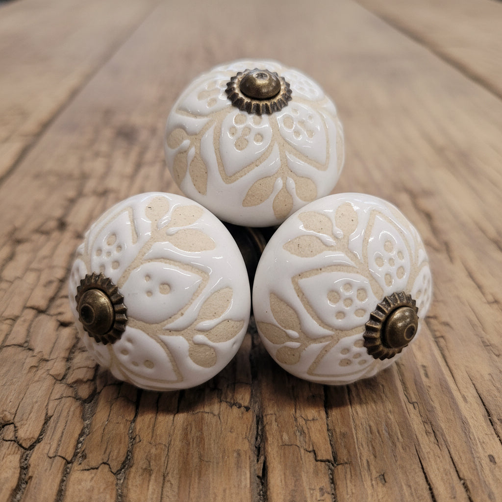 Neutral/Cream Drawer Knobs